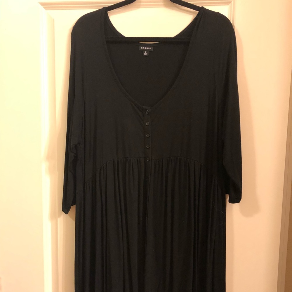 Torrid Size 2 Black Babydoll Dress